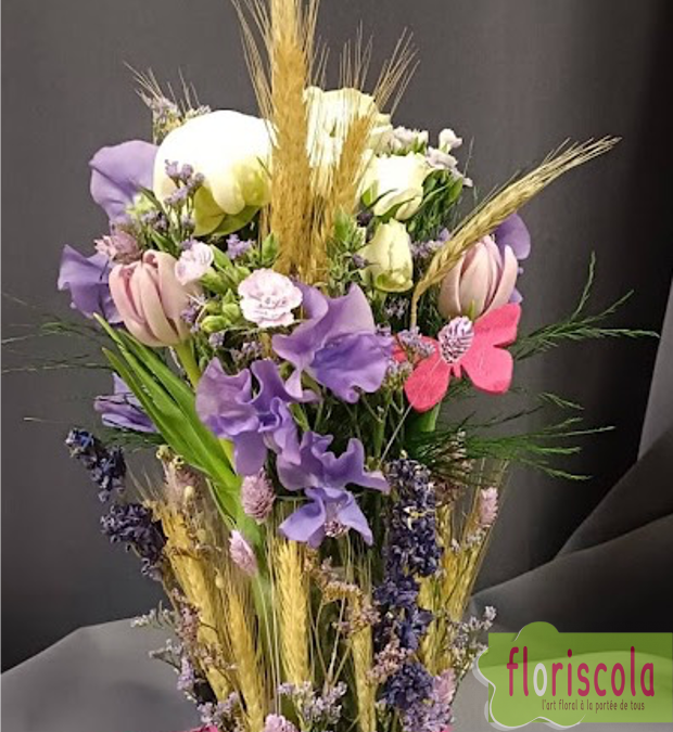“MARIAGE DE FLEURS FRAICHES ET SÈCHES ” Atelier d’art floral du 18 avril 2024 à la MJC des Allobroges avec Didier Chapel